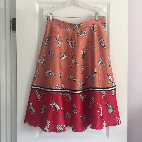 Hutch Dresses & Skirts - Pink anthropologie dalmatian poodle skirt